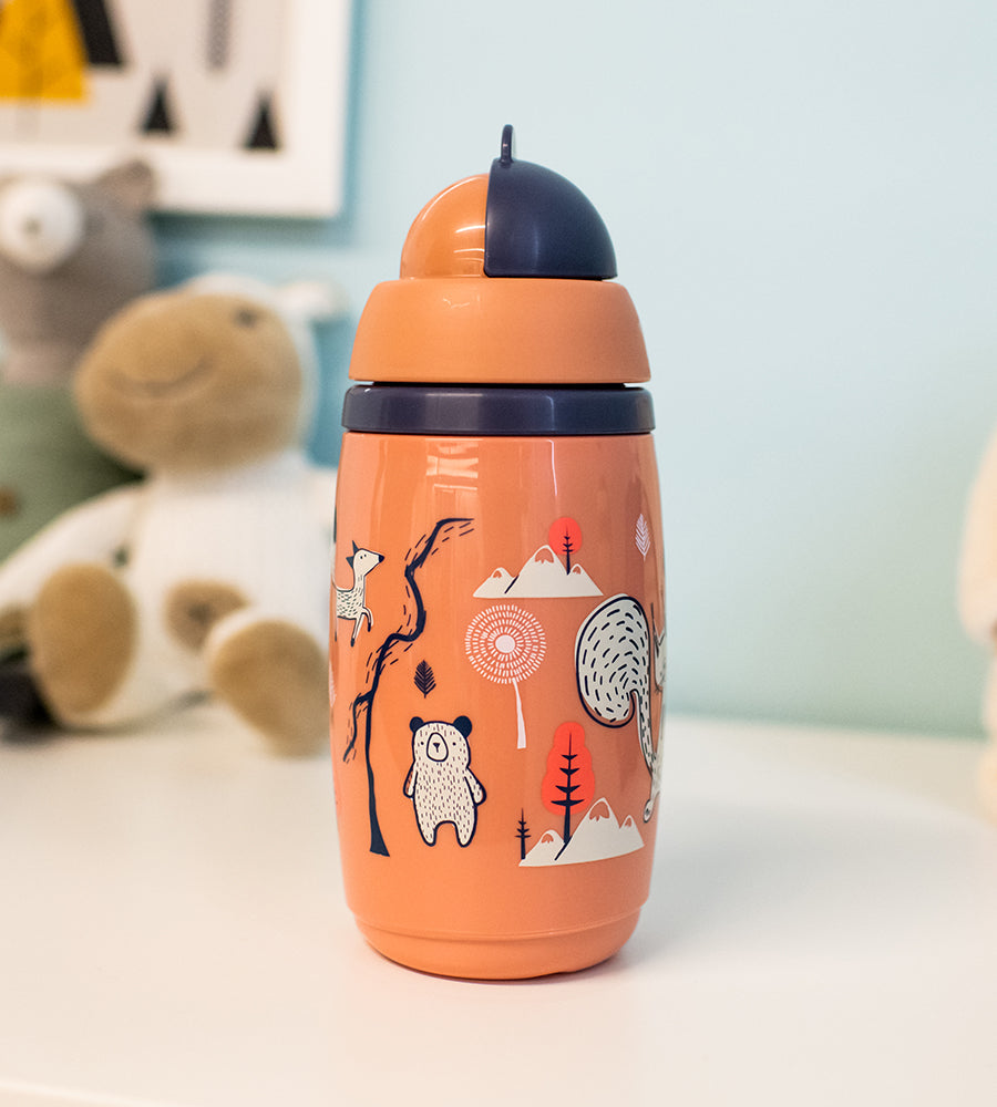 1X Insulated Straw Cup AL IL Pink Tommee Tippee 266ML - 447825
