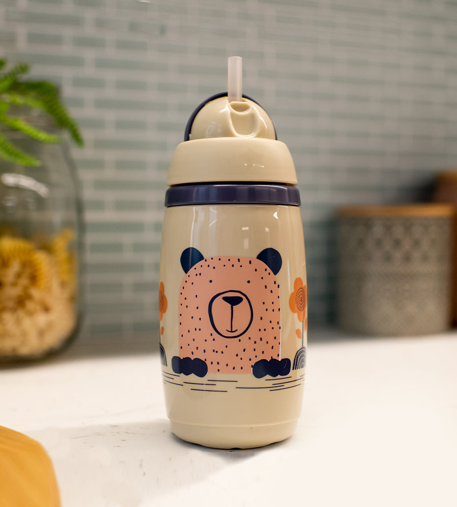 1X Insulated Straw Cup AL IL Grey Tommee Tippee 266ML - 447824