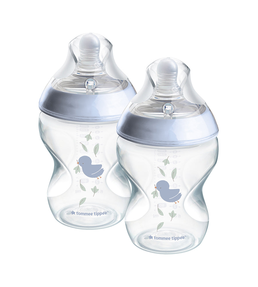 Natural Start Decor PP Bottle with M Teat Pack Of 2 260ML - 423915