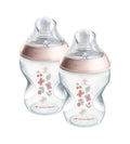 Natural Start Decor PP Bottle with M Teat Pack Of 2 260ML - 423916