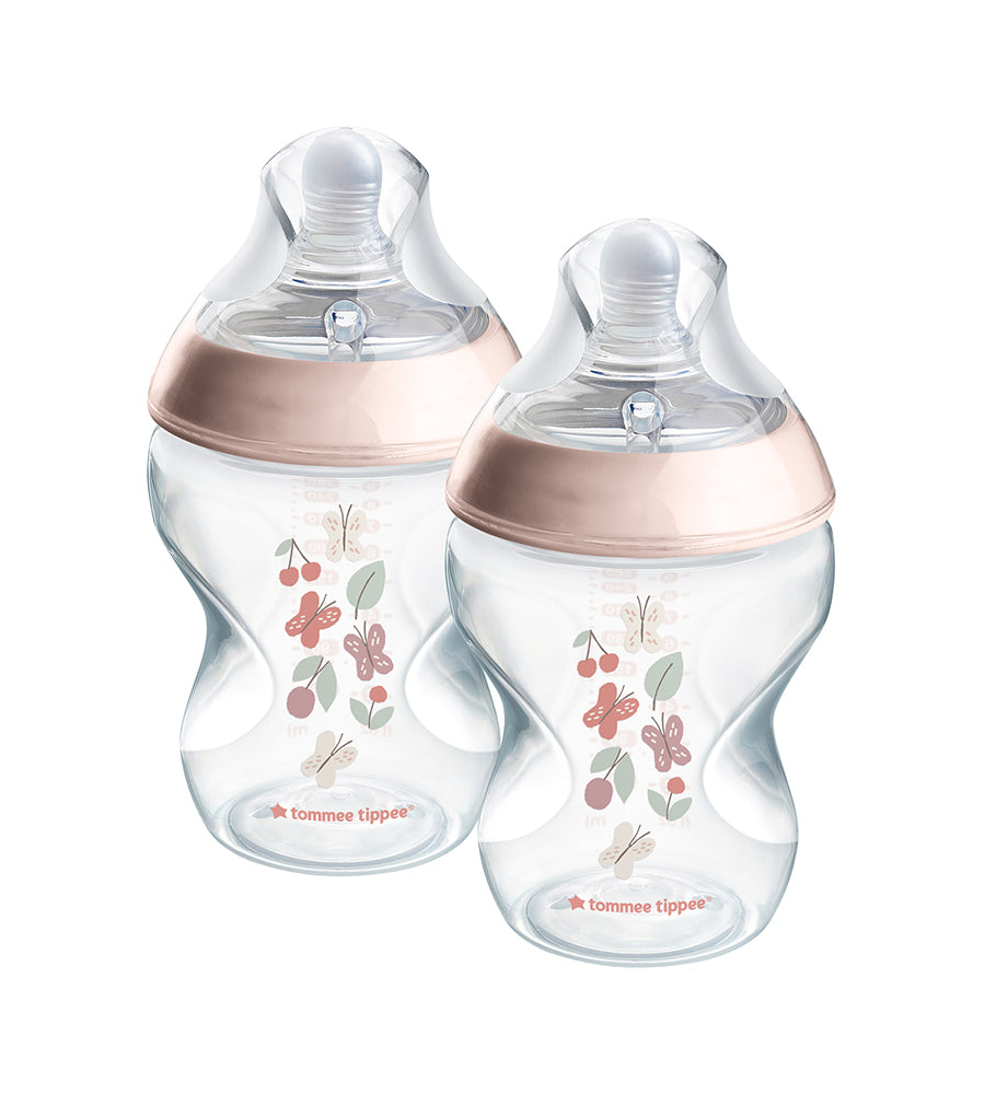 Natural Start Decor PP Bottle with M Teat Pack Of 2 260ML - 423916