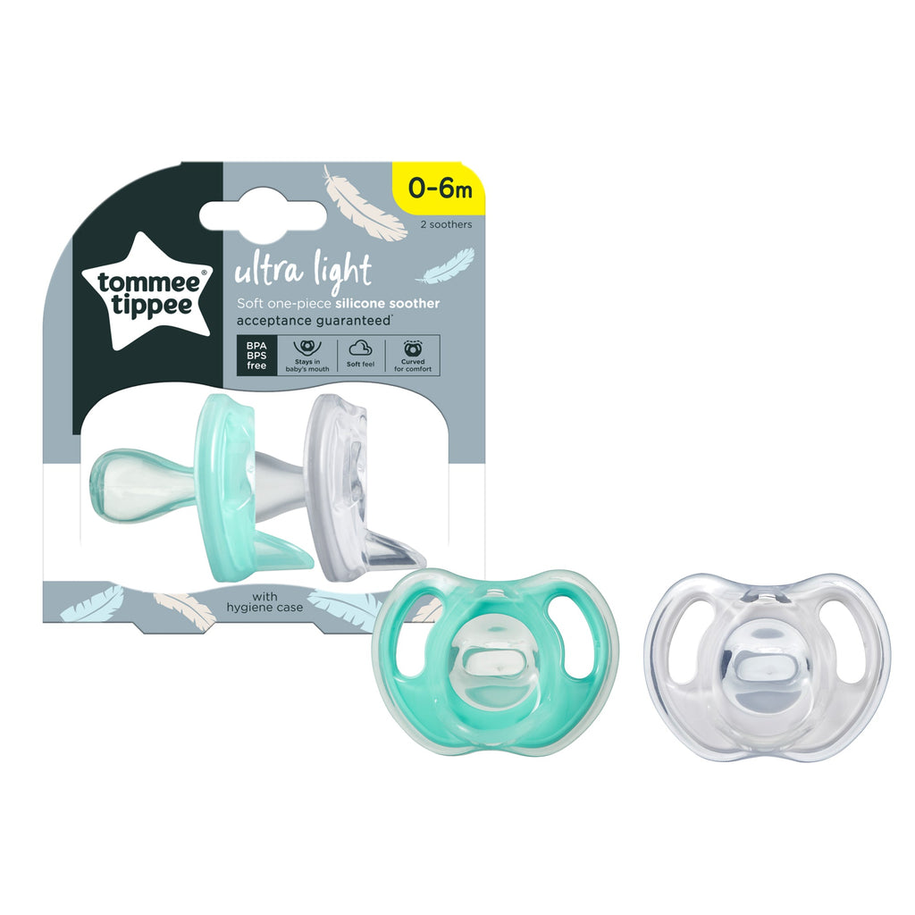 Silicone Soother 2-PK Tommee Tippee 0-6M - 433452