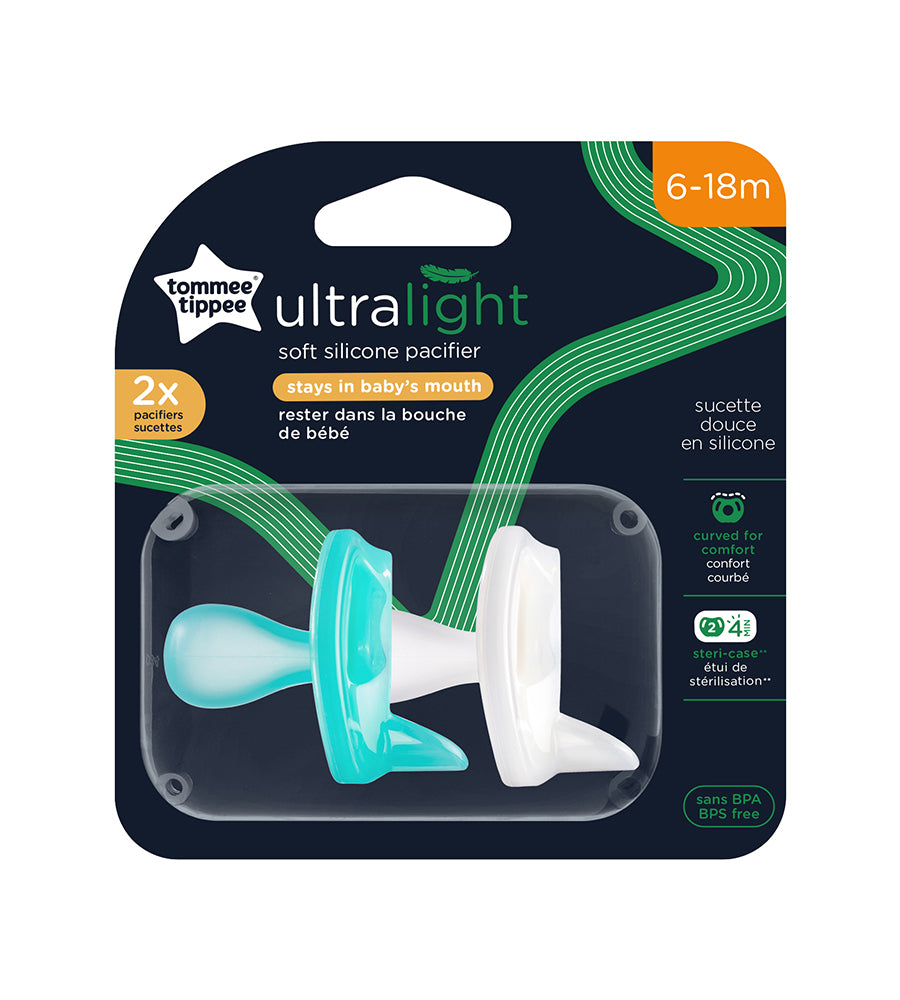 6-18M Silicone Soother 2-PK Tommee Tippee 533478