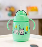 1X TRNR Straw Cup AL IL Green Tommee Tippee 300ML - 447830