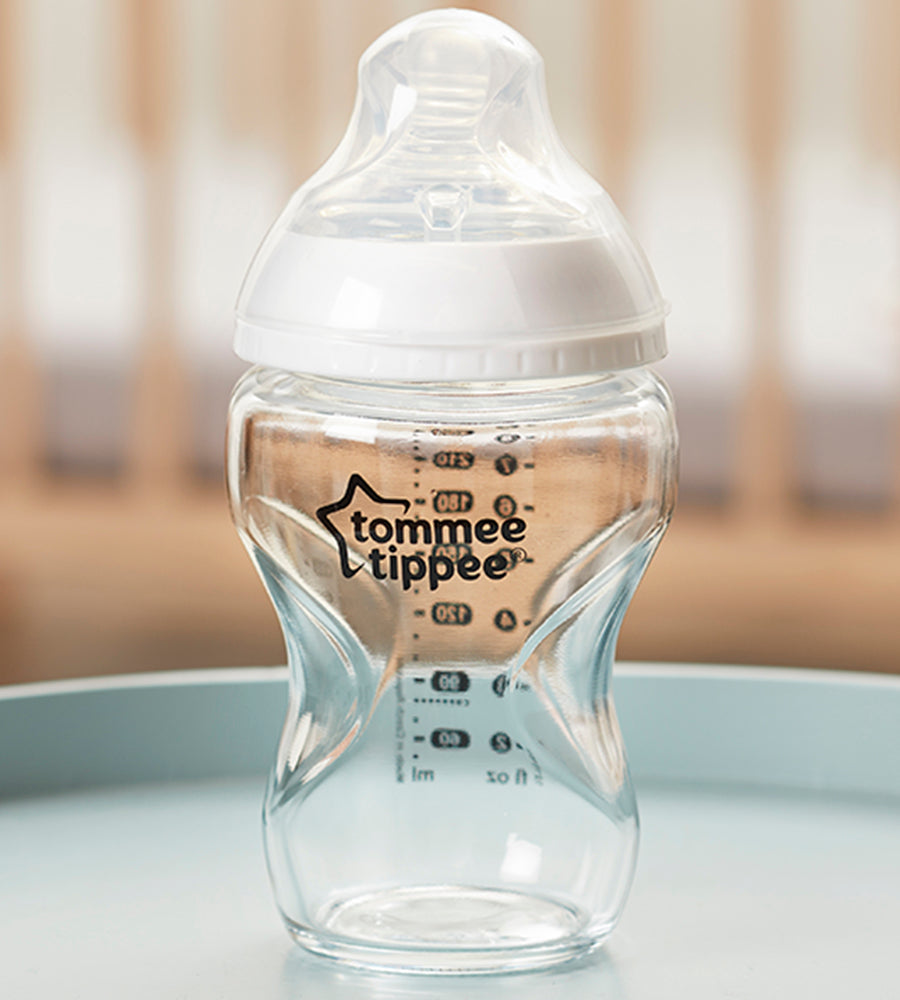 260ML/9OZ Glass Bottle Medium Flow Teat Tommee Tippee 422782