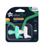0-6M Silicone Soother 2-PK Tommee Tippee 533495
