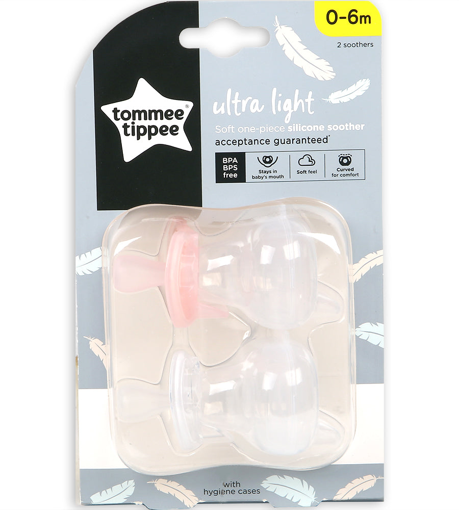 Silicone Soother 2-PK Tommee Tippee 0-6M - 433452