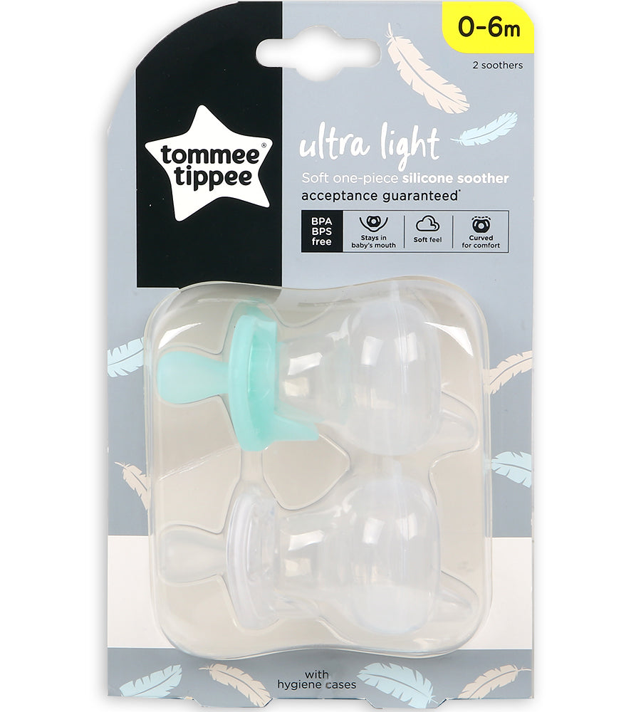 Silicone Soother 2-PK Tommee Tippee 0-6M - 433452