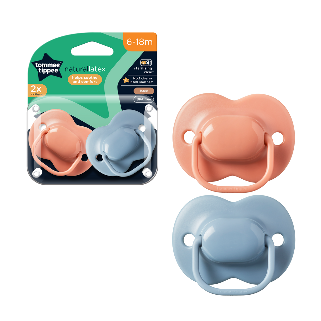 Cherry Latex Soother 2-PK Tommee Tippee 6-18M - 433533