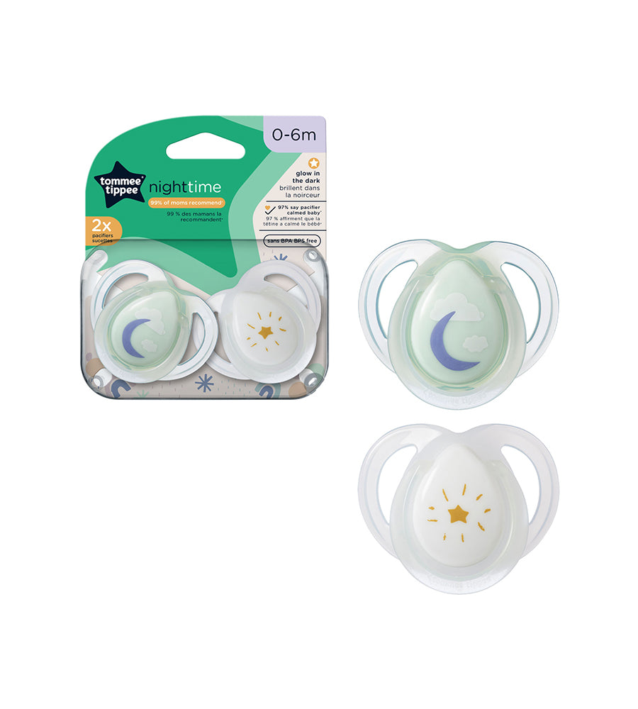 Night Time Pacifier 2-PK Tommee Tippee 0-6M - 533465