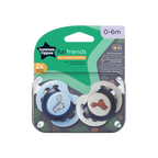 Fun Style Pacifiers 2-PK Tommee Tippee 0-6M - 533453
