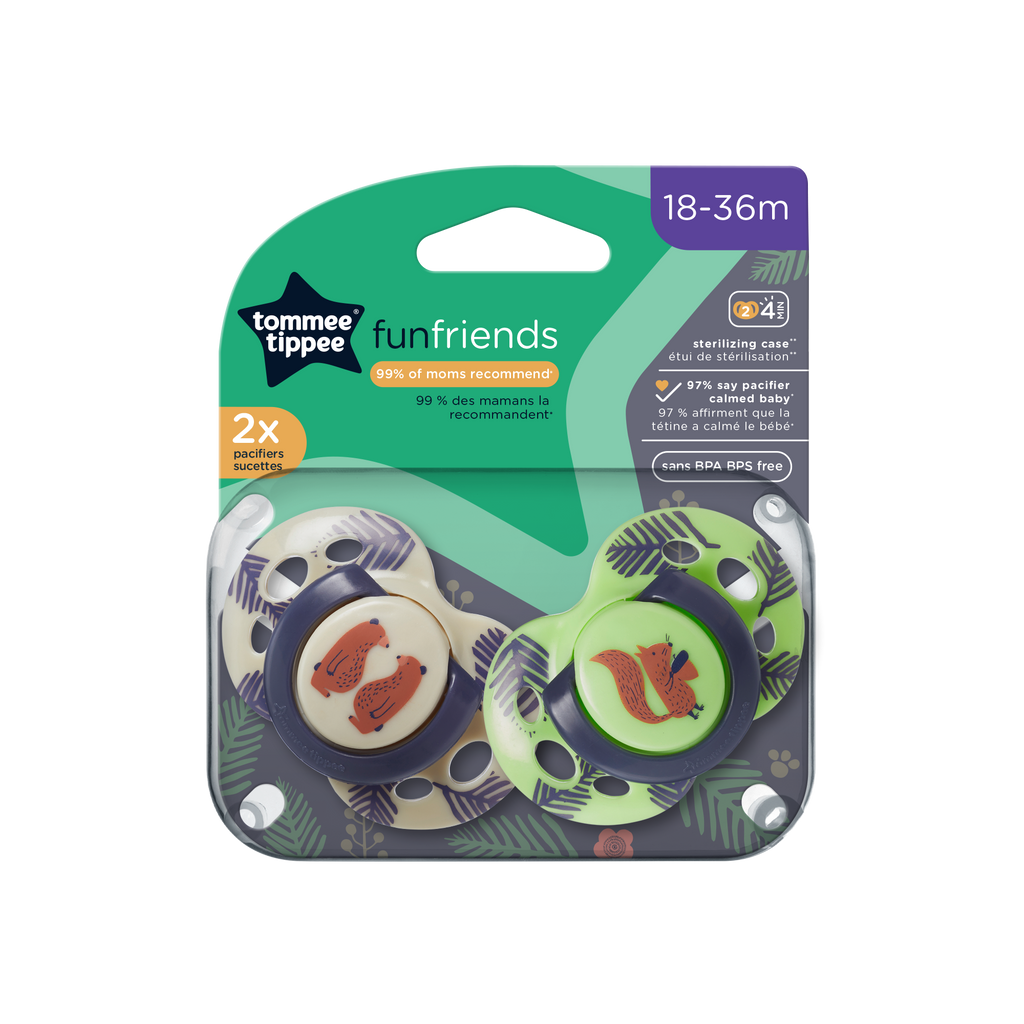 Fun Style Pacifiers 2-PK Tommee Tippee 18-36M - 533461