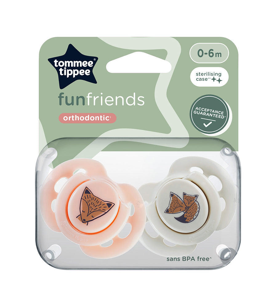 Fun Soothers Pack Of 2 0-6M - 433357
