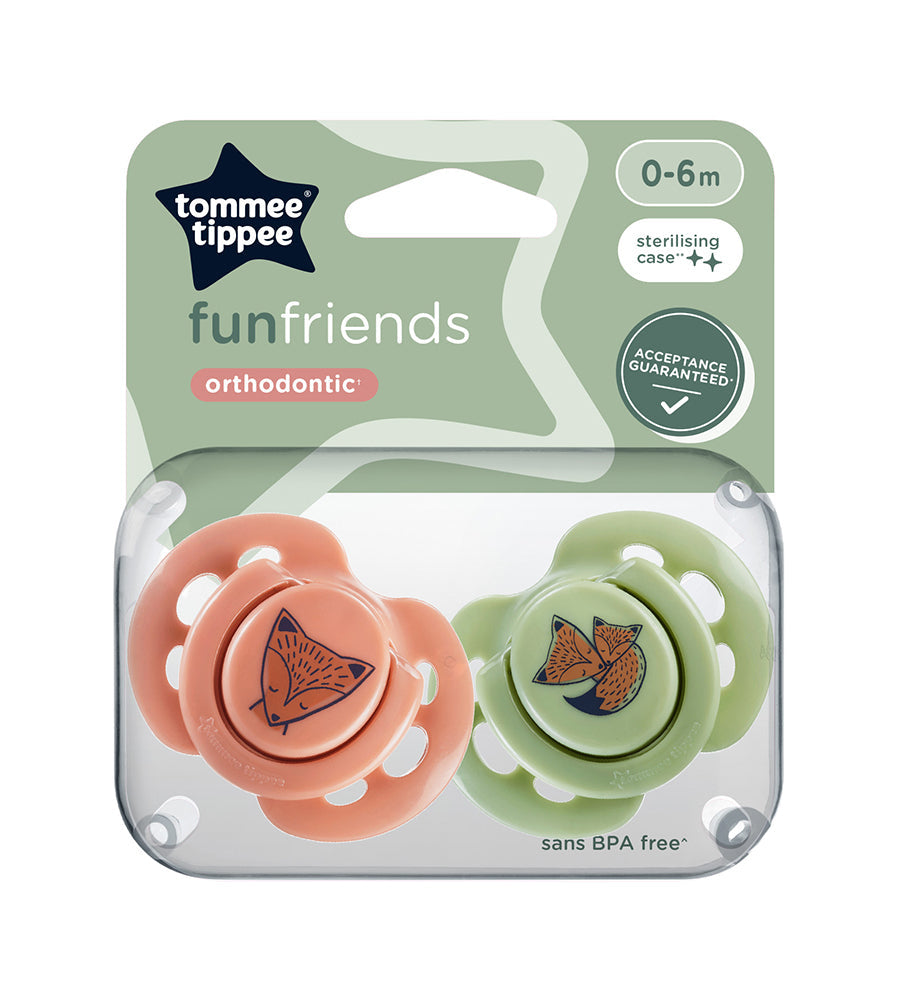 Fun Soothers Pack Of 2 0-6M - 433357