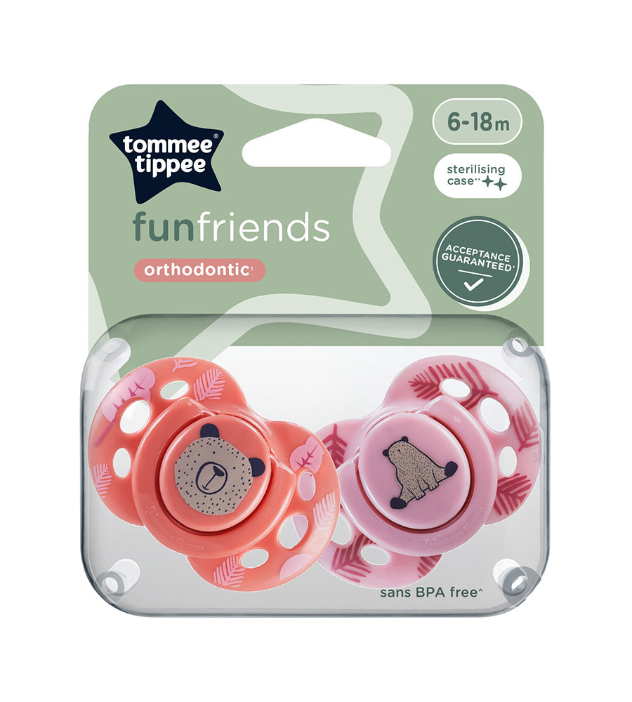 Closer to Nature Orthodontic Soothers Pack Of 2 6-18M - 433358