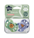 Closer to Nature Orthodontic Soothers Pack Of 2 6-18M - 433358
