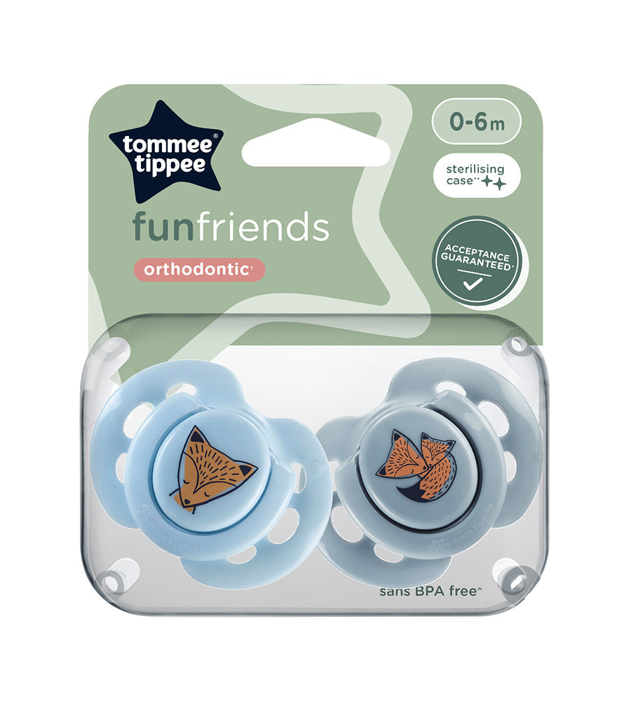 Fun Soothers Pack Of 2 0-6M - 433357
