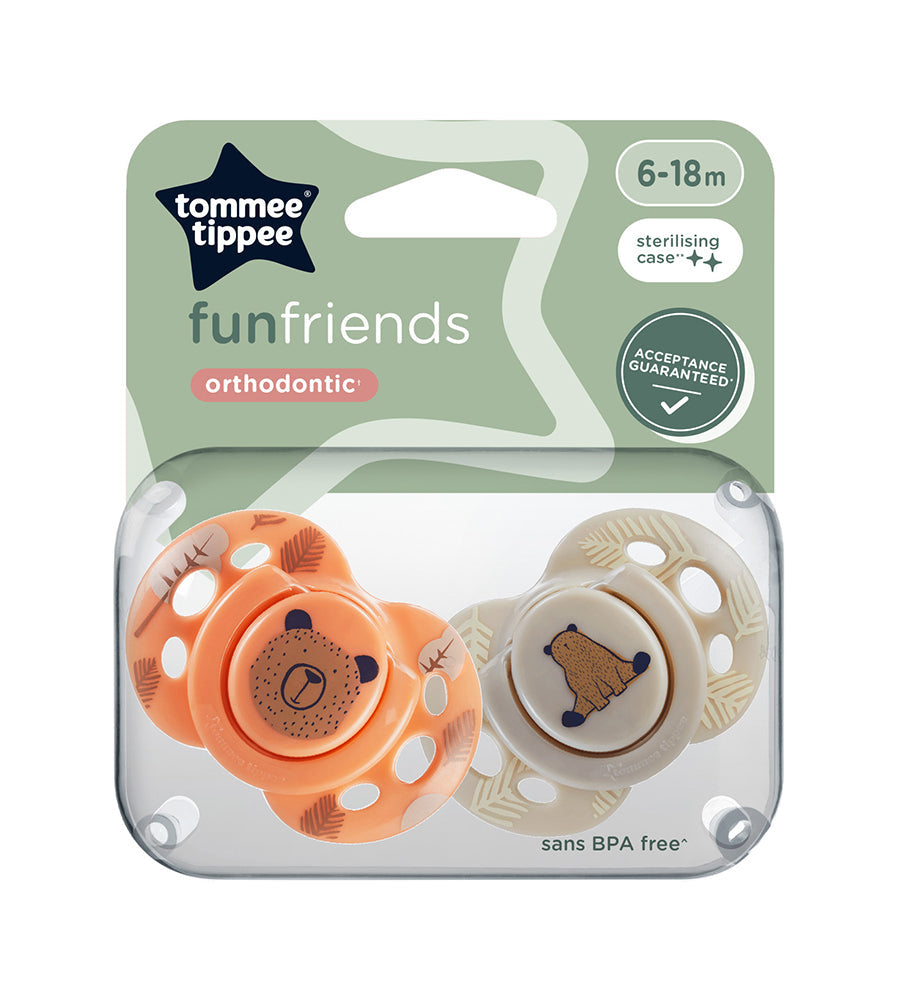 Closer to Nature Orthodontic Soothers Pack Of 2 6-18M - 433358
