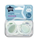 Closer to Nature Night Time 2 Orthodontic Soothers 6-18M - 433362