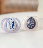 Night Time Soother 2-PK With Case Tommee Tippee 0-6M - 433372