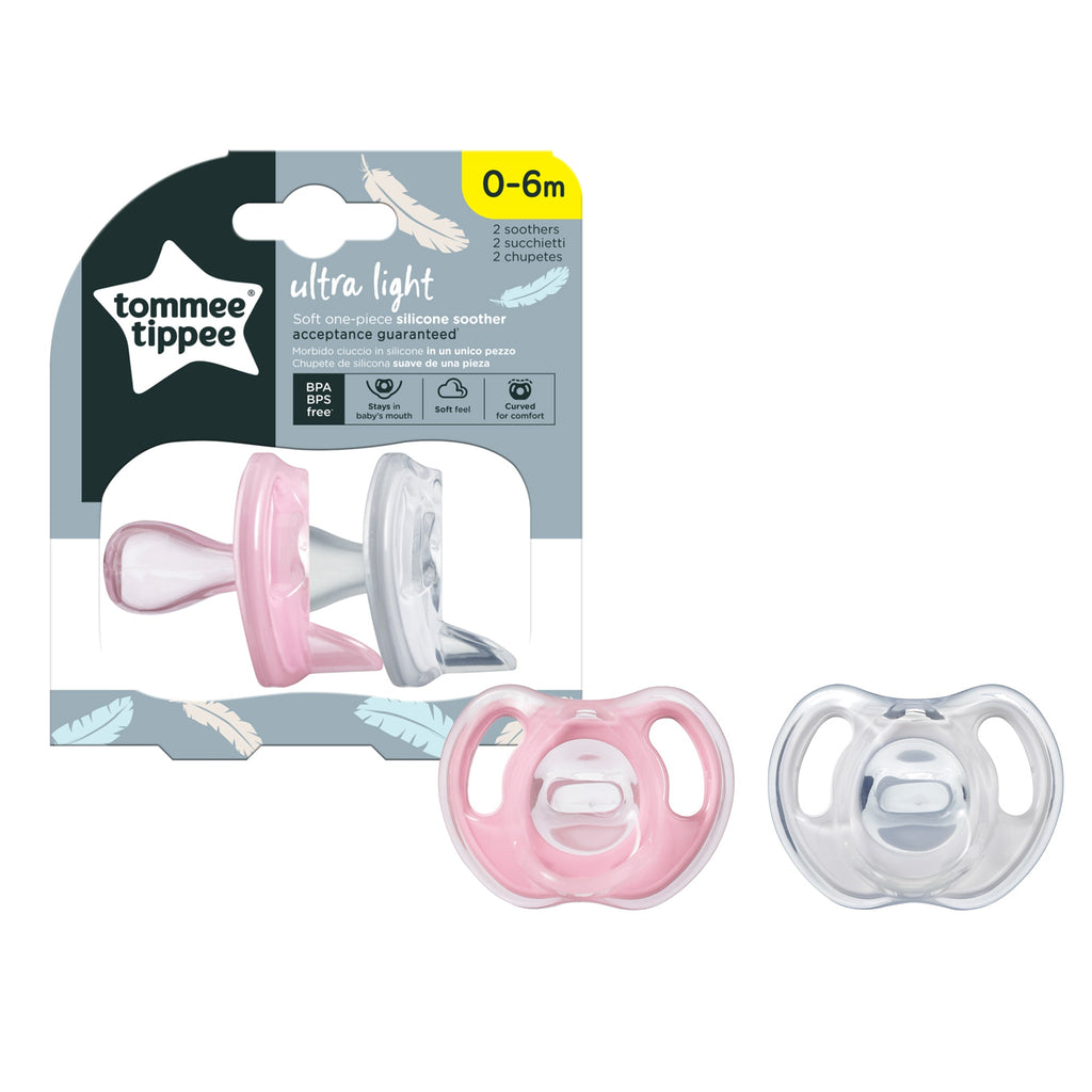 Silicone Soother 2-PK Tommee Tippee 0-6M - 433452