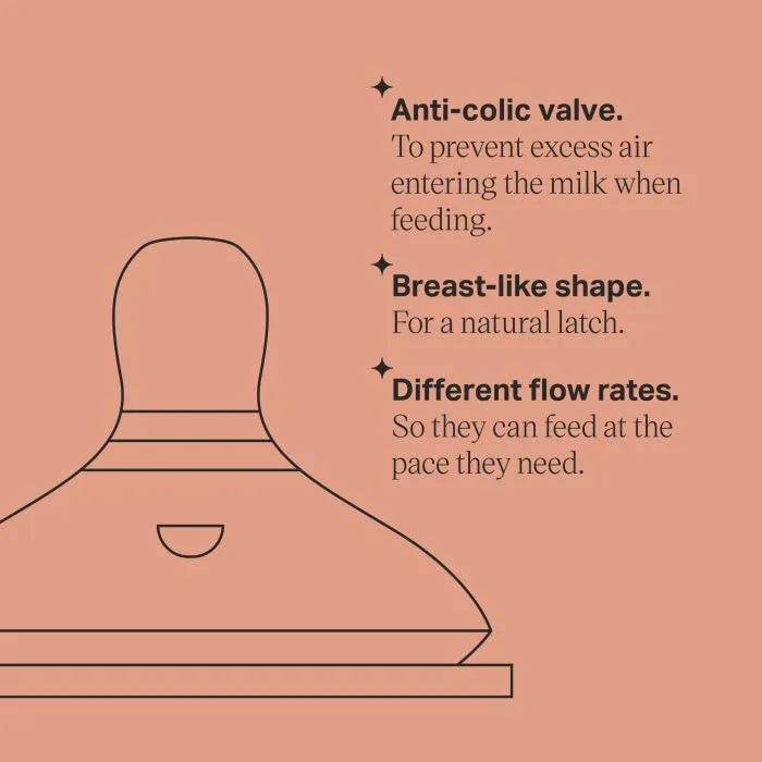 Natural Start Medium Flow Soft Teat 2-PK Tommee Tippee - 423962