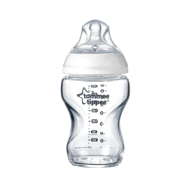 260ML/9OZ Glass Bottle Medium Flow Teat Tommee Tippee 422782